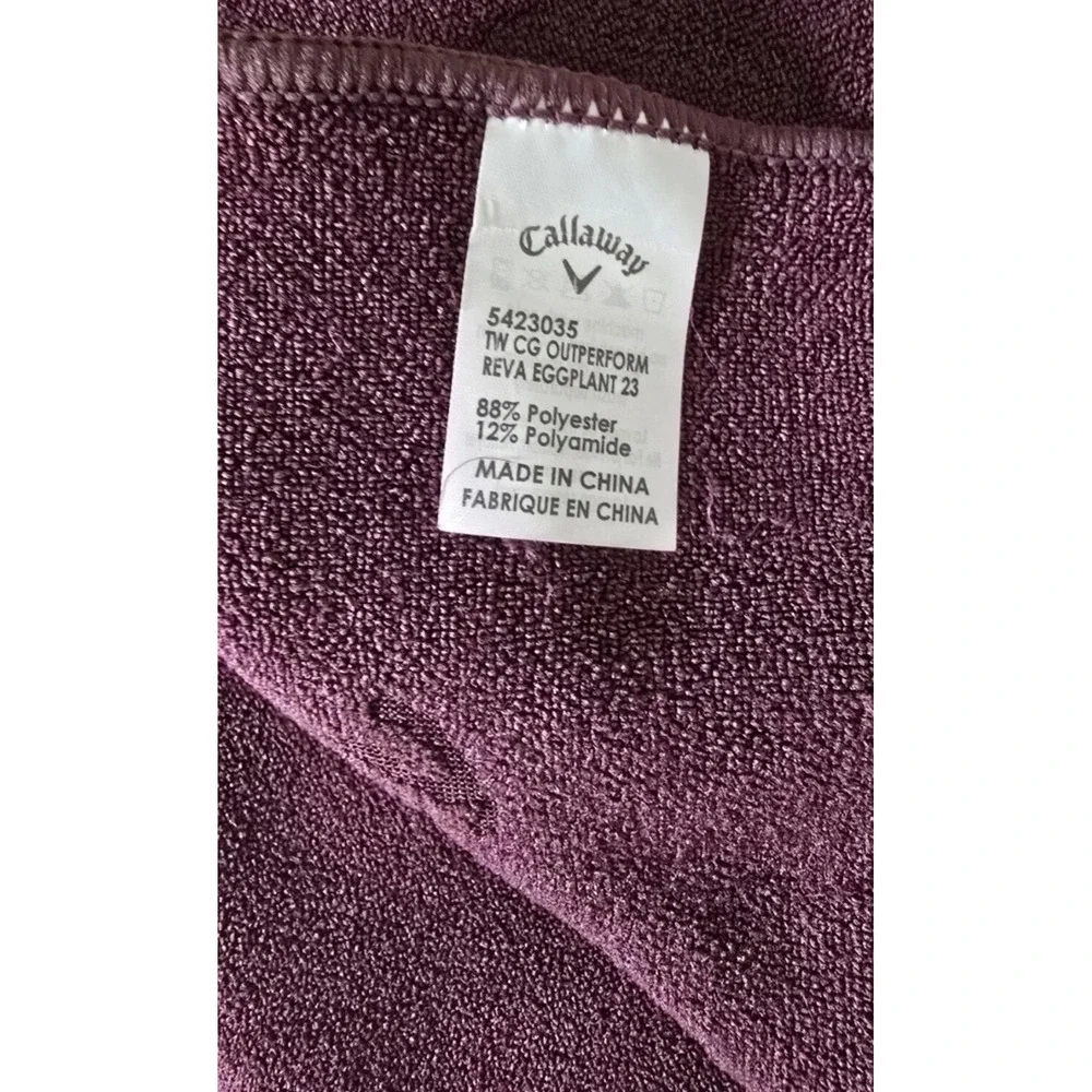 NWT Callaway Reva Outperform Purple Microfiber Golf‎ Players Towel